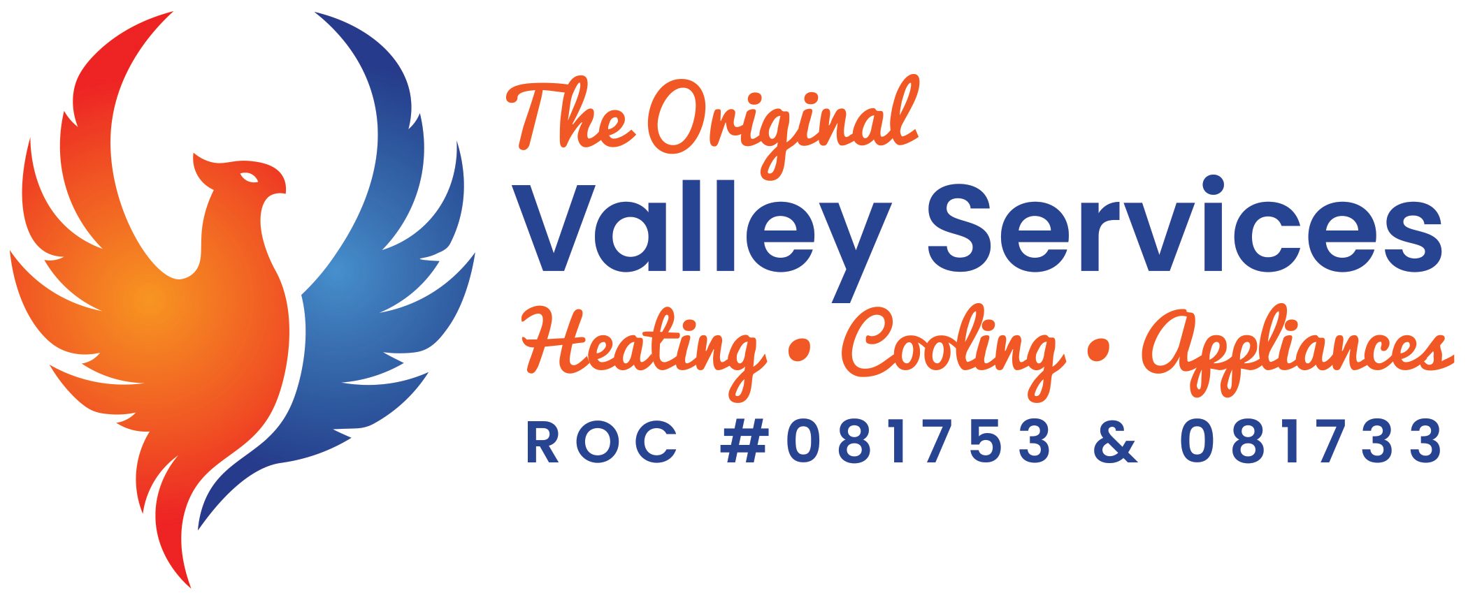 The Original Valley Services logo - Heating, Cooling, Appliances